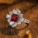 Ruif Jewelry Classic Design S925 Silver 2.76ct Lab Grown Emerald And Ruby Ring Wedding Bands Ruif Jewelry Classic Design S925 Silver 2.76ct Lab Grown Emerald And Ruby Ring Wedding Bands