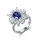 Ruif Jewelry Classic Design S925 Silver 2.14ct Lab Grown Sapphire Ring Wedding Bands ring