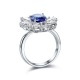 Ruif Jewelry Classic Design S925 Silver 2.14ct Lab Grown Sapphire Ring Wedding Bands ring