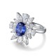 Ruif Jewelry Classic Design S925 Silver 2.14ct Lab Grown Sapphire Ring Wedding Bands ring