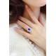 Ruif Jewelry Classic Design S925 Silver 2.14ct Lab Grown Sapphire Ring Wedding Bands ring