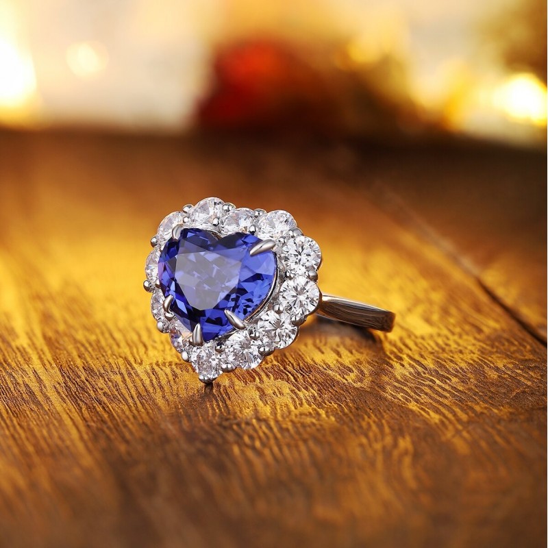 Ruif Jewelry Classic Design S925 Silver 7.55ct Lab Grown Ruby and sapphire Ring Wedding Bands Ruif Jewelry Classic Design S925 Silver 7.55ct Lab Grown Ruby and sapphire Ring Wedding Bands