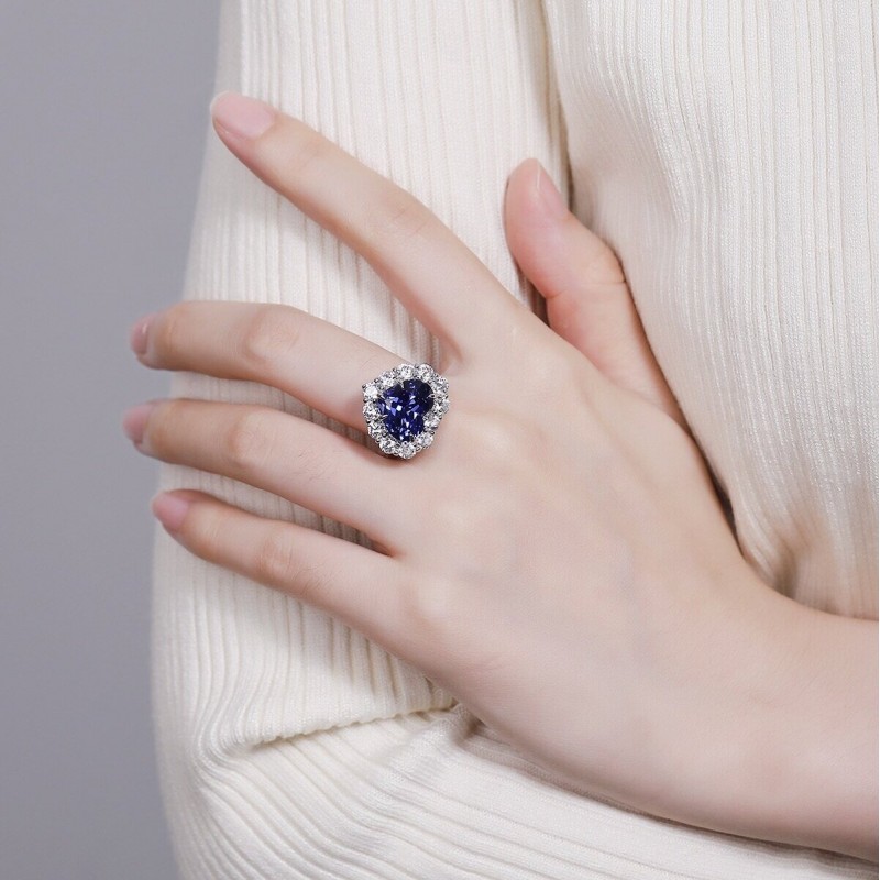 Ruif Jewelry Classic Design S925 Silver 7.55ct Lab Grown Ruby and sapphire Ring Wedding Bands Ruif Jewelry Classic Design S925 Silver 7.55ct Lab Grown Ruby and sapphire Ring Wedding Bands