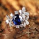 Ruif Jewelry Classic Design S925 Silver 4.59ct Lab Grown Sapphire Ring Wedding Bands ring Ruif Jewelry Classic Design S925 Silver 4.59ct Lab Grown Sapphire Ring Wedding Bands ring