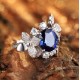 Ruif Jewelry Classic Design S925 Silver 4.59ct Lab Grown Sapphire Ring Wedding Bands ring Ruif Jewelry Classic Design S925 Silver 4.59ct Lab Grown Sapphire Ring Wedding Bands ring
