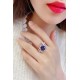 Ruif Jewelry Classic Design S925 Silver 4.59ct Lab Grown Sapphire Ring Wedding Bands ring Ruif Jewelry Classic Design S925 Silver 4.59ct Lab Grown Sapphire Ring Wedding Bands ring
