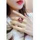 Ruif Jewelry Classic Design S925 Silver 5.82ct Lab Grown Ruby And Royal Blue Sapphire Ring Wedding Bands Ruif Jewelry Classic Design S925 Silver 5.82ct Lab Grown Ruby And Royal Blue Sapphire Ring Wedding Bands