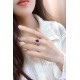 Ruif Jewelry Classic Design S925 Silver 2.45ct Lab Grown Emerald Ring Ruby And Royal Blue Sapphire Ring Wedding Bands