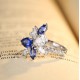 Ruif Jewelry Classic Design S925 Silver 1.37ct Lab Grown Sapphire Ring Wedding Bands ring Ruif Jewelry Classic Design S925 Silver 1.37ct Lab Grown Sapphire Ring Wedding Bands ring