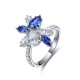 Ruif Jewelry Classic Design S925 Silver 1.37ct Lab Grown Sapphire Ring Wedding Bands ring Ruif Jewelry Classic Design S925 Silver 1.37ct Lab Grown Sapphire Ring Wedding Bands ring