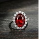 Ruif Jewelry Classic Design S925 Silver 8.5ct Lab Grown Ruby And Royal Blue Sapphire Ring Wedding Bands Ruif Jewelry Classic Design S925 Silver 8.5ct Lab Grown Ruby And Royal Blue Sapphire Ring Wedding Bands