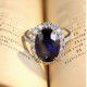 Ruif Jewelry Classic Design S925 Silver 8.5ct Lab Grown Ruby And Royal Blue Sapphire Ring Wedding Bands Ruif Jewelry Classic Design S925 Silver 8.5ct Lab Grown Ruby And Royal Blue Sapphire Ring Wedding Bands