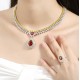 Ruif Jewelry Classic Design S925 Silver 2.74ct Lab Grown Ruby Ring Wedding Bands Ruif Jewelry Classic Design S925 Silver 2.74ct Lab Grown Ruby Ring Wedding Bands