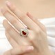 Ruif Jewelry Classic Design S925 Silver 2.74ct Lab Grown Ruby Ring Wedding Bands Ruif Jewelry Classic Design S925 Silver 2.74ct Lab Grown Ruby Ring Wedding Bands