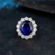 Ruif Jewelry Classic Design S925 Silver 6.66ct Lab Grown Ruby And Royal Blue Sapphire Ring Wedding Bands Ruif Jewelry Classic Design S925 Silver 6.66ct Lab Grown Ruby And Royal Blue Sapphire Ring Wedding Bands