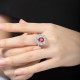 Ruif Jewelry Classic Design S925 Silver 2.47ct Lab Grown Papalacha Sapphire Ring Wedding Bands Ruif Jewelry Classic Design S925 Silver 2.47ct Lab Grown Papalacha Sapphire Ring Wedding Bands