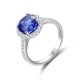 Ruif Jewelry Classic Design S925 Silver 2.91ct Lab Grown Sapphire Ring Wedding Bands Ruif Jewelry Classic Design S925 Silver 2.91ct Lab Grown Sapphire Ring Wedding Bands