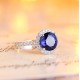 Ruif Jewelry Classic Design S925 Silver 2.91ct Lab Grown Sapphire Ring Wedding Bands Ruif Jewelry Classic Design S925 Silver 2.91ct Lab Grown Sapphire Ring Wedding Bands