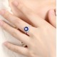 Ruif Jewelry Classic Design S925 Silver 2.91ct Lab Grown Sapphire Ring Wedding Bands Ruif Jewelry Classic Design S925 Silver 2.91ct Lab Grown Sapphire Ring Wedding Bands