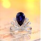 Ruif Jewelry Classic Design S925 Silver 3.92ct Lab Grown Sapphire Ring Wedding Bands Ruif Jewelry Classic Design S925 Silver 3.92ct Lab Grown Sapphire Ring Wedding Bands
