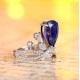 Ruif Jewelry Classic Design S925 Silver 3.92ct Lab Grown Sapphire Ring Wedding Bands Ruif Jewelry Classic Design S925 Silver 3.92ct Lab Grown Sapphire Ring Wedding Bands