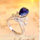 Ruif Jewelry Classic Design S925 Silver 3.92ct Lab Grown Sapphire Ring Wedding Bands Ruif Jewelry Classic Design S925 Silver 3.92ct Lab Grown Sapphire Ring Wedding Bands