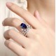 Ruif Jewelry Classic Design S925 Silver 3.92ct Lab Grown Sapphire Ring Wedding Bands Ruif Jewelry Classic Design S925 Silver 3.92ct Lab Grown Sapphire Ring Wedding Bands