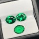 Ruif Jewelry New Arrival Oval Shape Lab Grown Tasvorite Green Color Gemstone for Diy Jewelry Making