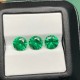 Ruif Jewelry New Arrival Size 5mm-10mm Round Shape Lab Grown Tasvorite Green Color Gemstone for Diy Jewelry Making