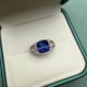 Pirmiana Classic Ring Platinum 8x8mm 3ct Lab Grown Sapphire Engagementring for Women