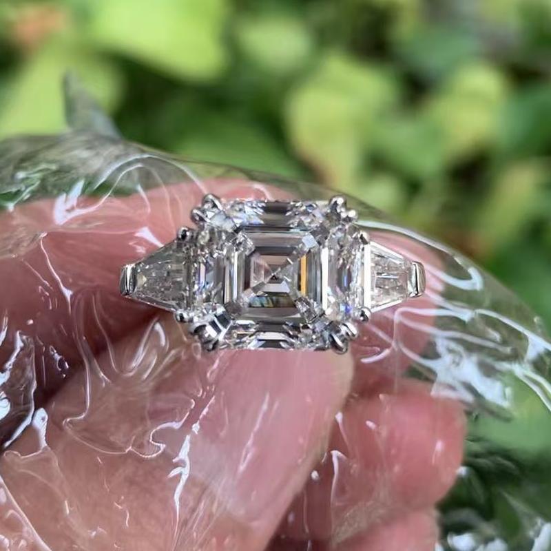 Ruif Jewelry 5ct CVD Diamond Ring 18k White Gold Ring Jewelry for Party Gift Ruif Jewelry 5ct CVD Diamond Ring 18k White Gold Ring Jewelry for Party Gift