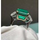 Ruif Jewelry Classic Three Stones Ring 18K White Gold 12ct Lab Grown Emerald Engagementring for Women Ruif Jewelry Classic Three Stones Ring 18K White Gold 12ct Lab Grown Emerald Engagementring for Women