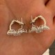 Ruif Jewelry Custom Design 14K White Gold Earrings for Women 6.33ct HPHT Lab Grown Diamond Jewelry