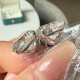 Ruif Jewelry Custom Design 18K White Gold Earrings for Women 8ct each CVD Lab Grown Diamond Jewelry