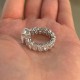 Ruif Jewelry Custom Design 14k White Gold Ring for Women 4.1ct Lab Grown Diamond Jewelry