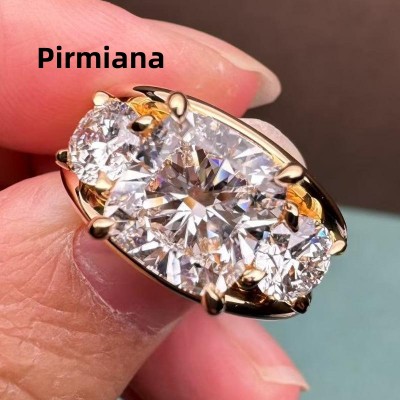 Ruif Jewelry Customized 18k Yellow Gold 4.5ct Lab Grown Diamond Pendant for Women Party Gift