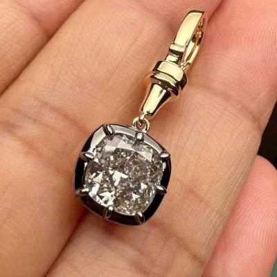Ruif Jewelry Customized 18k Yellow Gold 2.51ct Lab Grown Diamond Pendant for Women Party Gift