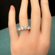 Ruif Jewelry Customized 18k white gold 0.5ct X 13pcs Each Lab Grown Diamond Eternity Rings Engagement Wedding Band Rings for Women Fine Jewelry