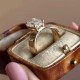 Ruif Jewelry Custom Design 18k Yellow Gold Ring for Women 3ct Lab Grown Diamond Jewelry