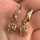 Ruif Jewelry Custom Design 18K Yellow Gold Earrings for Women 1ct each Lab Grown Diamond Jewelry