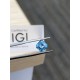 Ruif Jewelry 2.8ct Blue Color Asscher Cut Lab Grown Diamond CVD Loose Diamond for Diy Jewelry Making Ruif Jewelry 2.8ct Blue Color Asscher Cut Lab Grown Diamond CVD Loose Diamond for Diy Jewelry Making