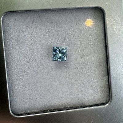 Ruif Jewelry 1.10ct Princess Cut Fancy Blue VS 2 EX VG N Lab Grown Diamond IGI Certificate CVD for Diy Jewelry Making