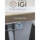 Ruif Jewelry 5.22/5.67ct Blue Color Cushion Cut Lab Grown Diamond CVD VS1/VS2 Loose Diamond for Diy Jewelry Making