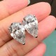 Ruif Jewelry Customized 18k White Gold 5ctx2pcs Lab Grown Diamond Earrings Pear Shape Classic Engagement Band Jewelry Ruif Jewelry Customized 18k White Gold 5ctx2pcs Lab Grown Diamond Earrings Pear Shape Classic Engagement Band Jewelry