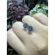 Ruif Jewelry Customized 18k White Gold 1ctx2pcs Fancy Blue Lab Grown Diamond Earrings Classic Engagement Band Jewelry Ruif Jewelry Customized 18k White Gold 1ctx2pcs Fancy Blue Lab Grown Diamond Earrings Classic Engagement Band Jewelry