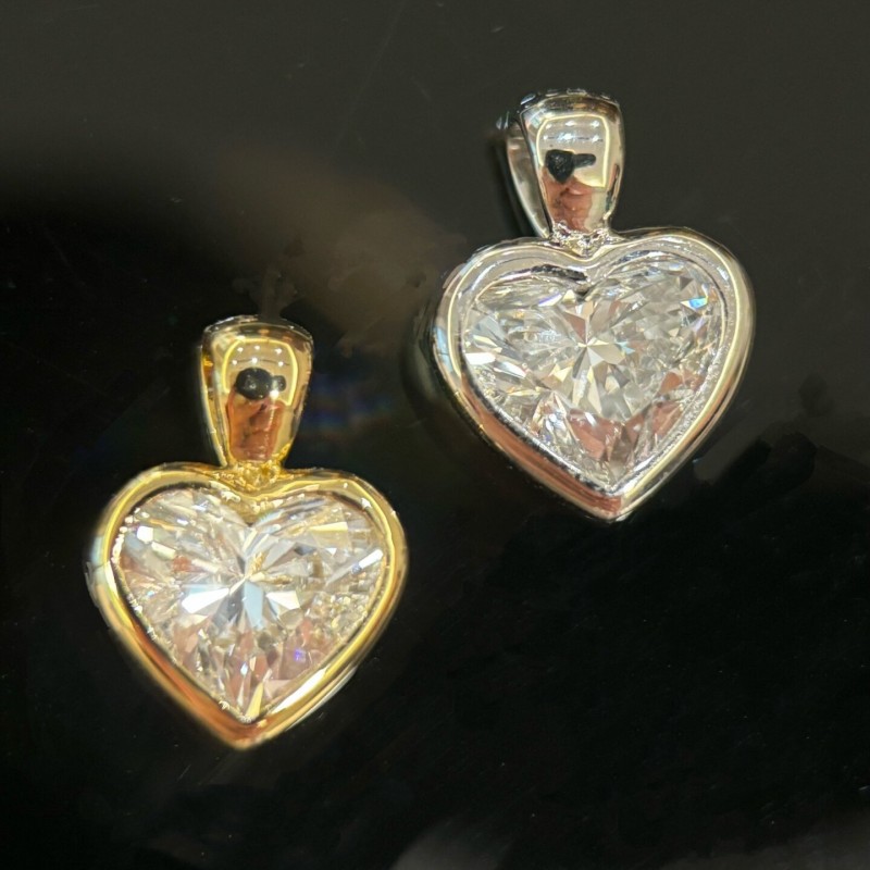 Ruif Jewelry 2.01ct Lab Grown Diamond Pendant 18k Yellow/White Gold Pendant(not include chain) Jewelry for Party Gift