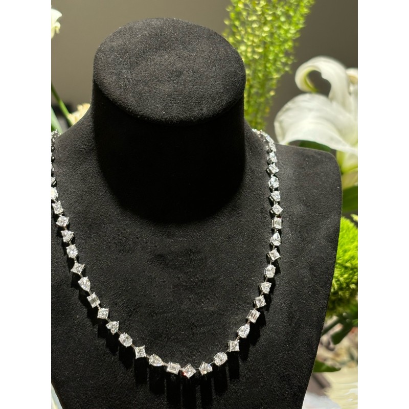 Ruif Jewelry Classic Design 18K White Gold 0.3ct each Lab Diamond Pendant Necklace Jewelry for Party Wedding Gift Ruif Jewelry Classic Design 18K White Gold 0.3ct each Lab Diamond Pendant Necklace Jewelry for Party Wedding Gift