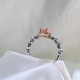 Ruif Jewelry Customized 18k White Gold 0.59ct fancy pink Lab Grown Diamond Eternity Rings Engagement Wedding Band Rings for Women Fine Jewelry Ruif Jewelry Customized 18k White Gold 0.59ct fancy pink Lab Grown Diamond Eternity Rings Engagement Wedding Band Rings for Women Fine Jewelry