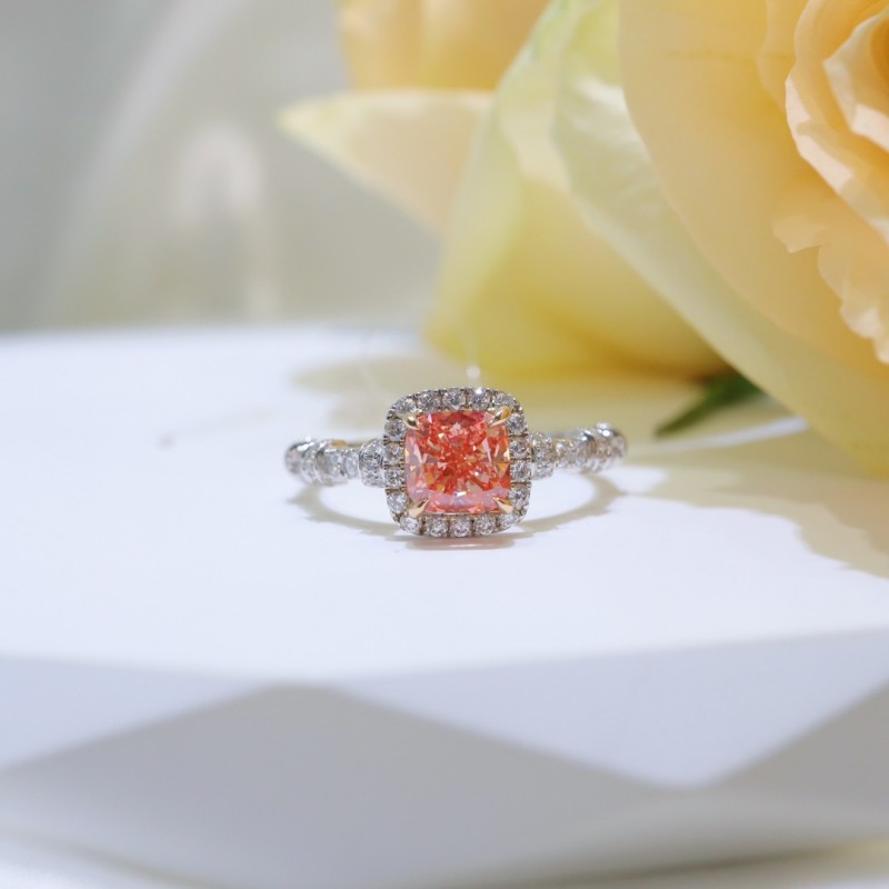Ruif Jewelry Customized 18k White Gold 1.04ct fancy pink Lab Grown Diamond Eternity Rings Engagement Wedding Band Rings for Women Fine Jewelry Ruif Jewelry Customized 18k White Gold 1.04ct fancy pink Lab Grown Diamond Eternity Rings Engagement Wedding Band Rings for Women Fine Jewelry