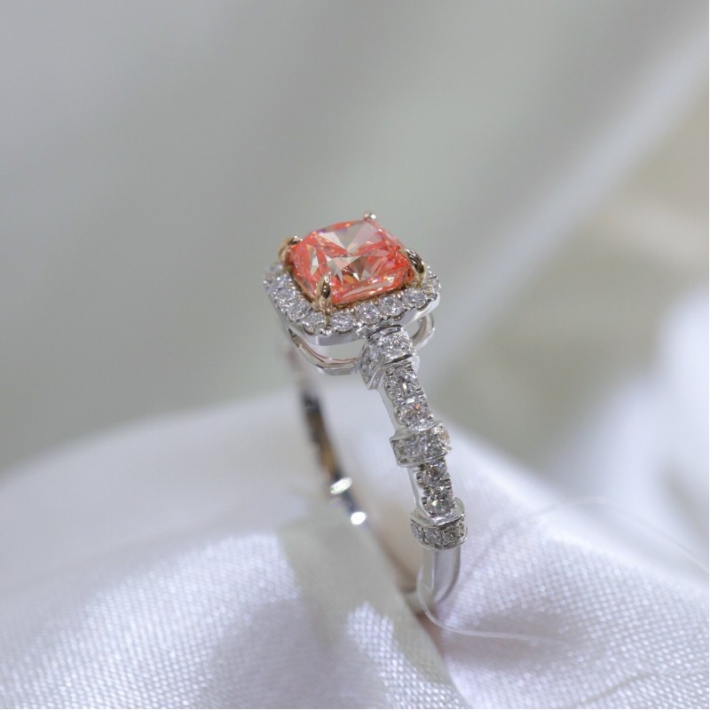 Ruif Jewelry Customized 18k White Gold 1.04ct fancy pink Lab Grown Diamond Eternity Rings Engagement Wedding Band Rings for Women Fine Jewelry Ruif Jewelry Customized 18k White Gold 1.04ct fancy pink Lab Grown Diamond Eternity Rings Engagement Wedding Band Rings for Women Fine Jewelry